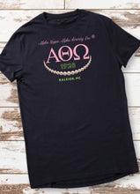 Load image into Gallery viewer, ΑΘΩ BLACK TEE