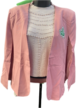 Load image into Gallery viewer, SALMON PINK &amp; APPLE GREEN  CAPE BLAZER